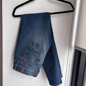 7 for all mankind | Blue Denim Skinny Jeans